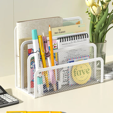 Metal Mesh Desk Mail Organizer
