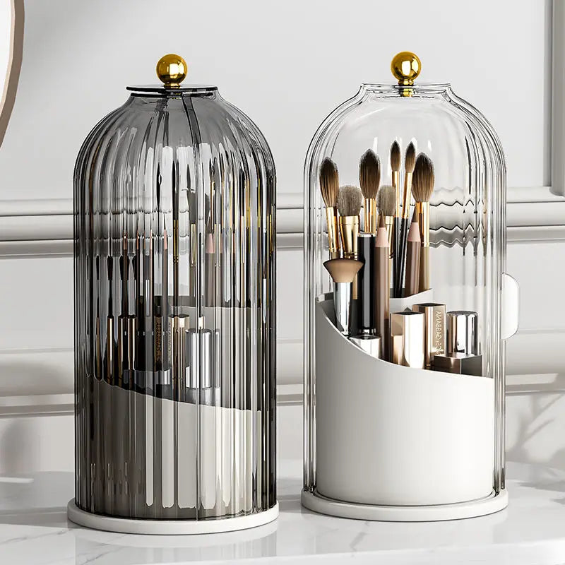 Rotating Makeup Brush Organizer