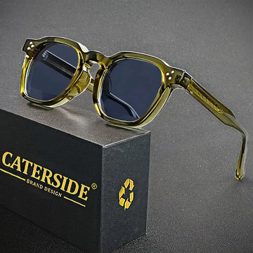 CATERSIDE Retro Punk Small Frame Sunglasses